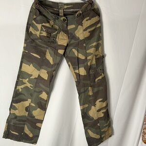 VTG rebel camo retro Y2K Star Jeans utility pants 9